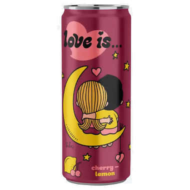 Лимонад Love is вишня и лимон 0,33л. 1
