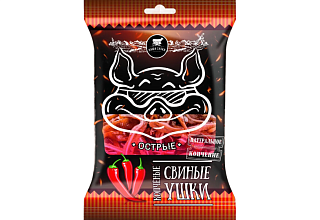 Ушки свиные "Наши снэки" острые 90г