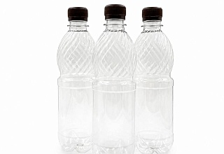 Бутылка 0,5л. (самовывоз) прозрачная с крышкой 100шт
