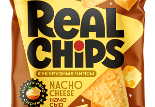 Чипсы кукурузные Real Chips сыр начо 85г.