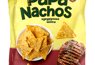 Чипсы кукурузные Papa Nachos барбекю 75г.