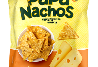 Чипсы кукурузные Papa Nachos сыр 150г.