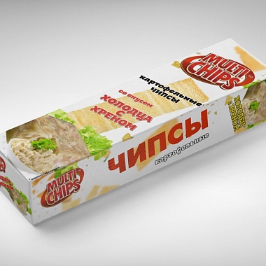 Чипсы Multichips холодец с хреном 100г. 1