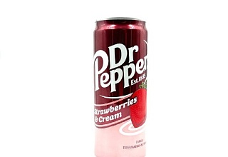 Лимонад Dr Pepper клубничный крем 0,33л.