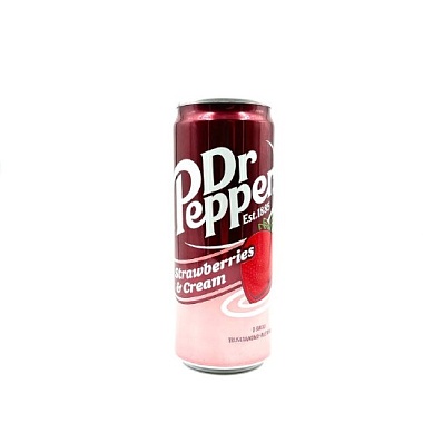 Лимонад Dr Pepper клубничный крем 0,33л. 1