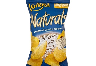 Чипсы Lorenz с морской солью и перцем 100г.