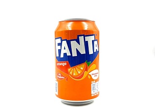 Лимонад Fanta апельсин банка 0,33л.