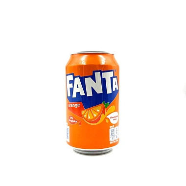 Лимонад Fanta апельсин банка 0,33л. 1