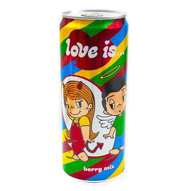 Лимонад Love is ягодный микс 0,33л. 1