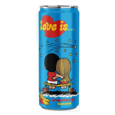 Лимонад Love is клубника и банан 0,33л. 1