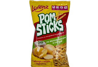 Картофельная соломка "Pomsticks" cо сметаной и специями 100г.